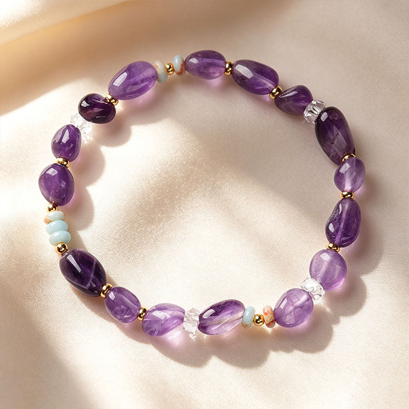 Natural Irregular Amethyst Bracelet