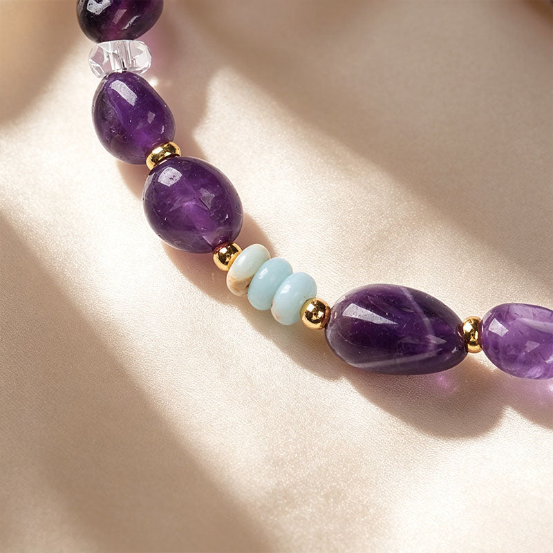 Natural Irregular Amethyst Bracelet