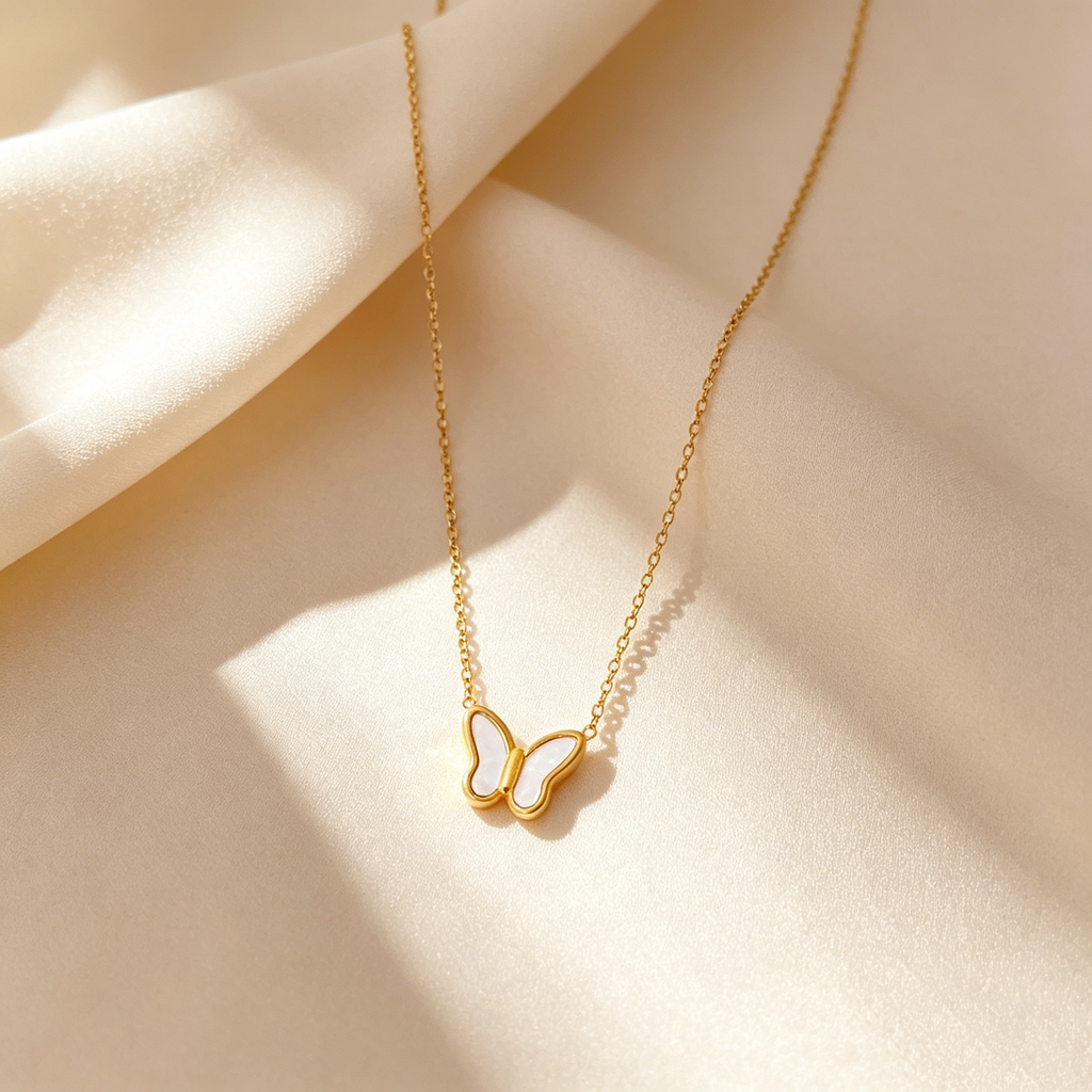 Elegant & Graceful Butterfly Pendant Necklace