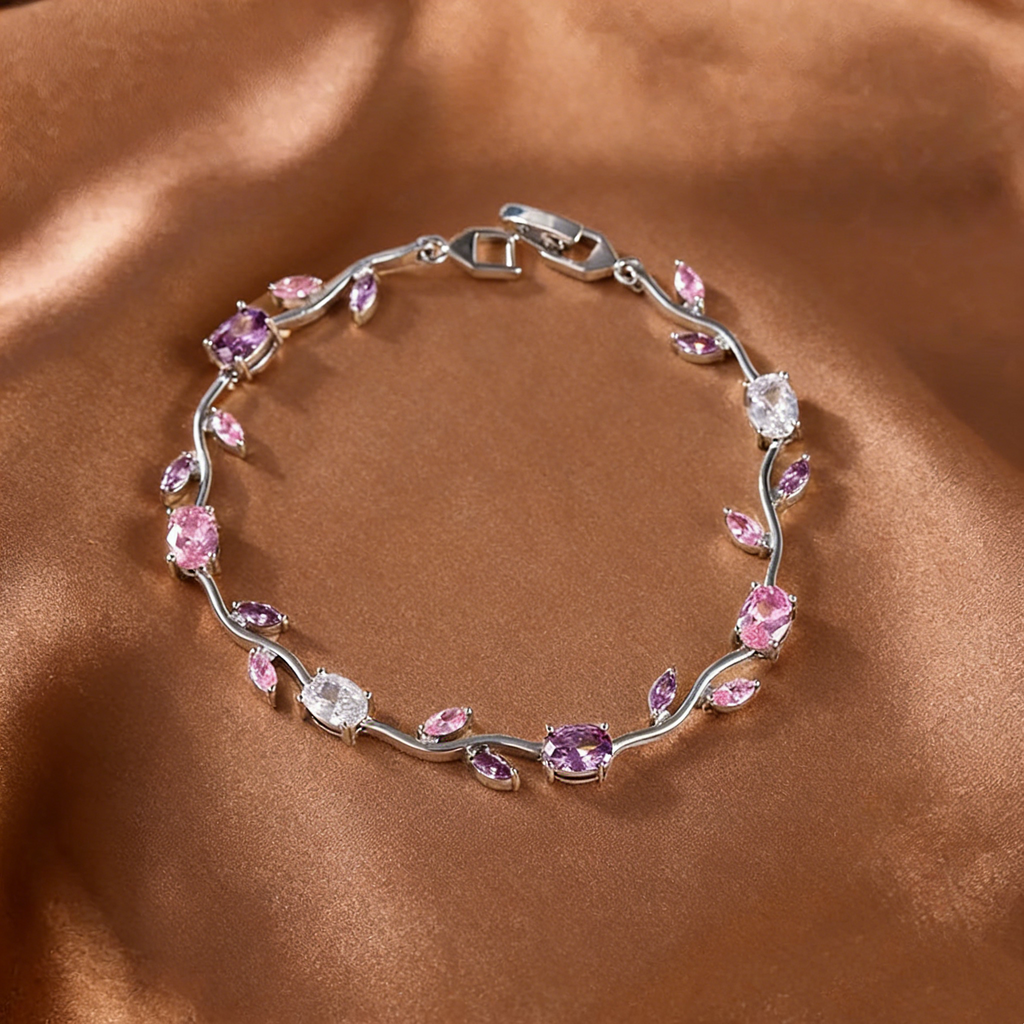 Tulip Vine Crystal Bracelet