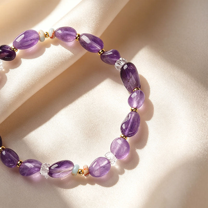 Natural Irregular Amethyst Bracelet