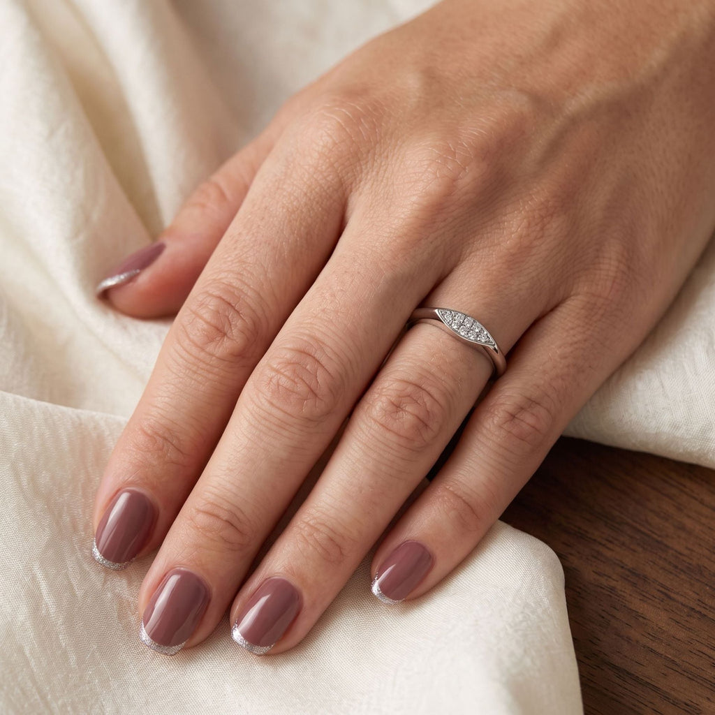 Marquise Paved Wide Dome Ring