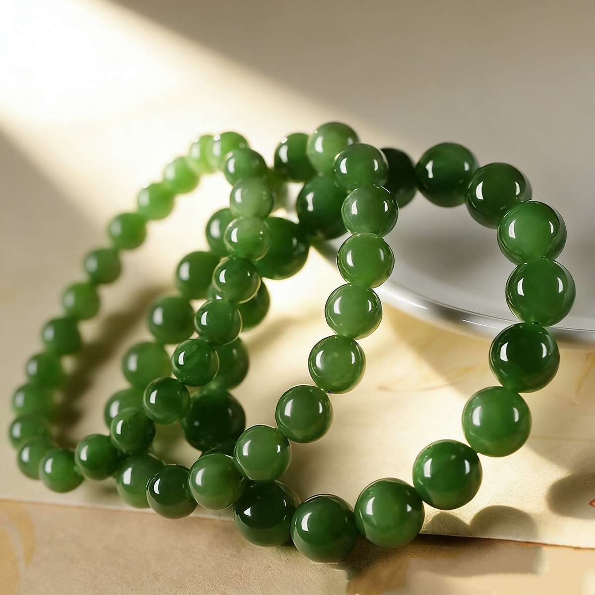 Natural Russian Jade Bracelet
