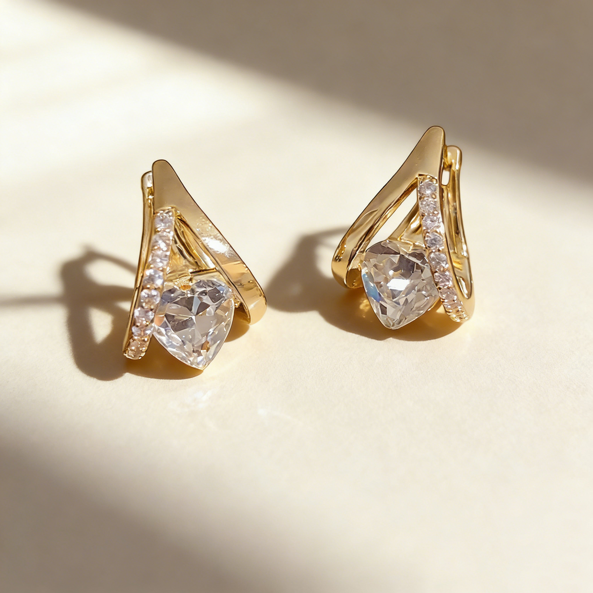 Romantic Heart-Shaped Earrings