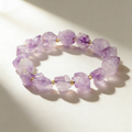 Natural Amethyst Raw Stone Bracelet