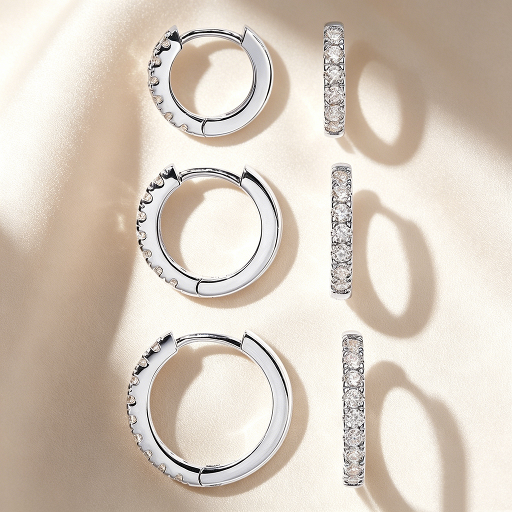 Timeless Pavé Hoop Earring Set