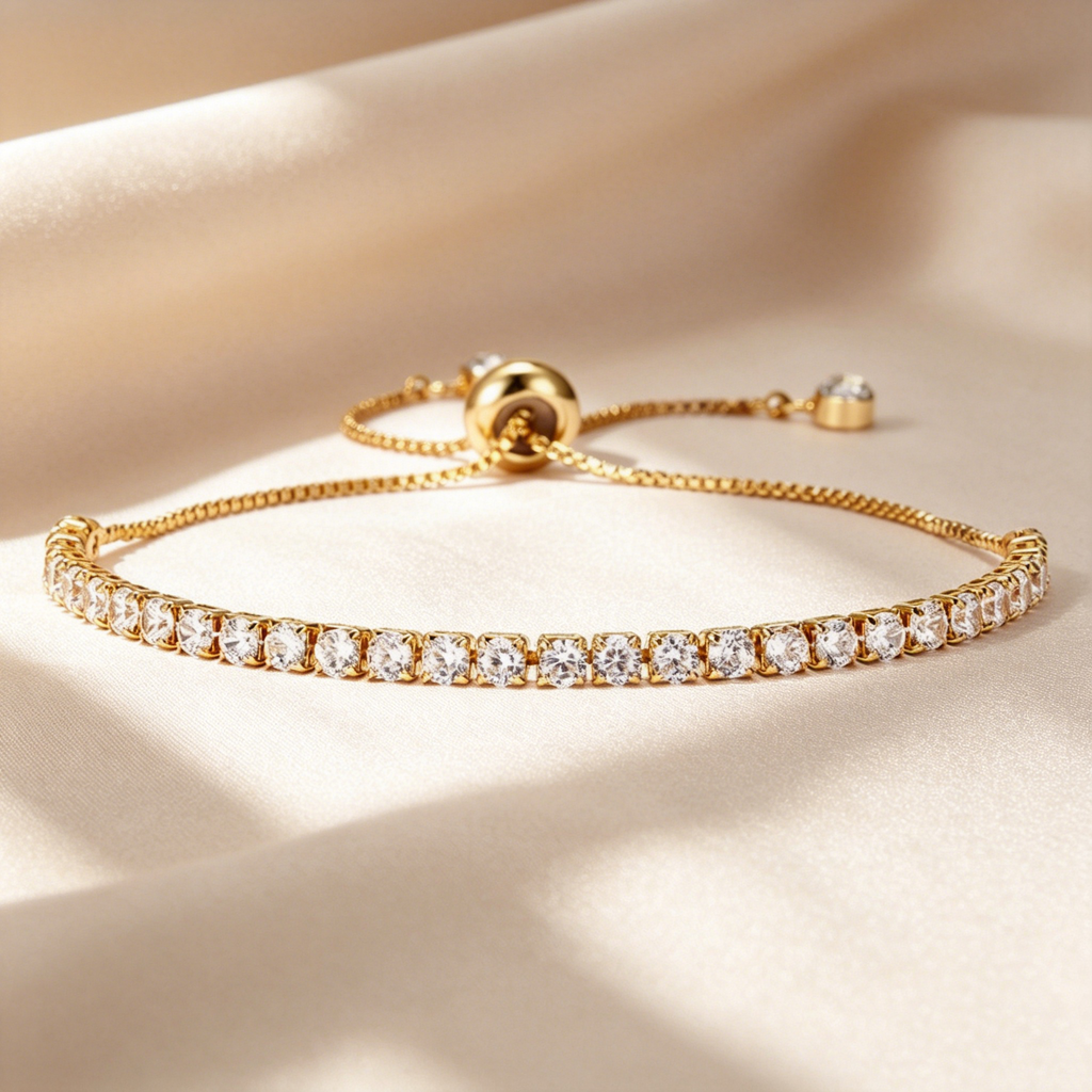 Adjustable Moissanite Tennis Bracelet