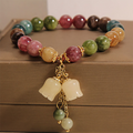 Natural colored tourmaline bracelet