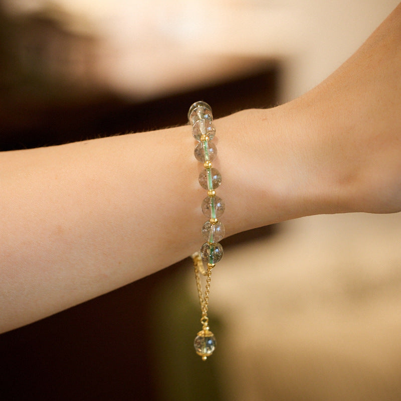 Starry sky good luck natural crystal bracelet