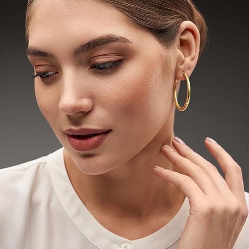 Simple, Smooth Round Earrings