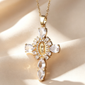 Faith Halo Cross Pendant