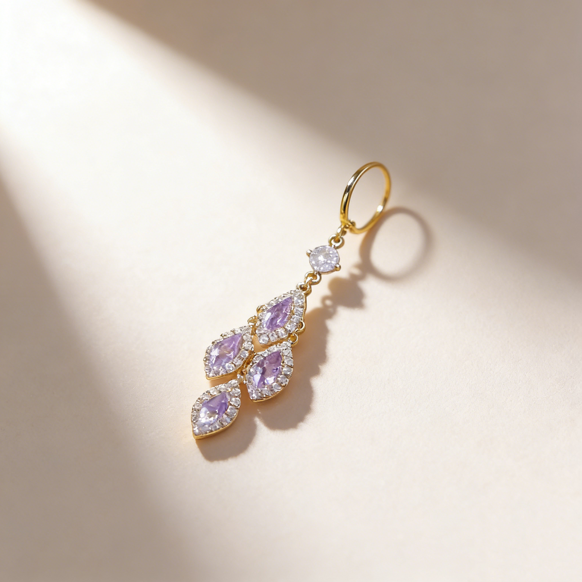 Amethyst Tassel Earrings