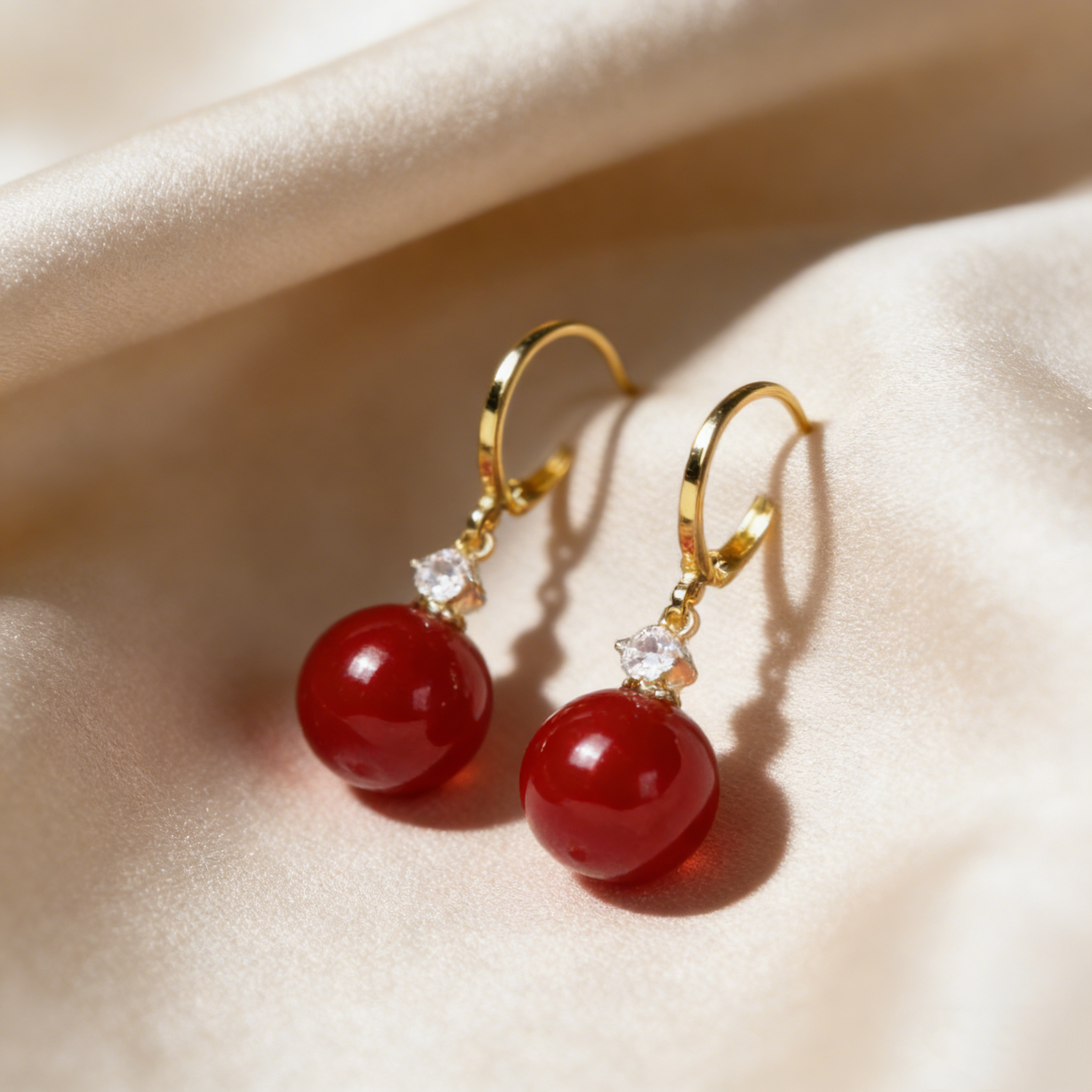 Elegant Drop Hoop Earrings