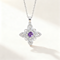 Celtic Knot Amethyst Pendant Necklace