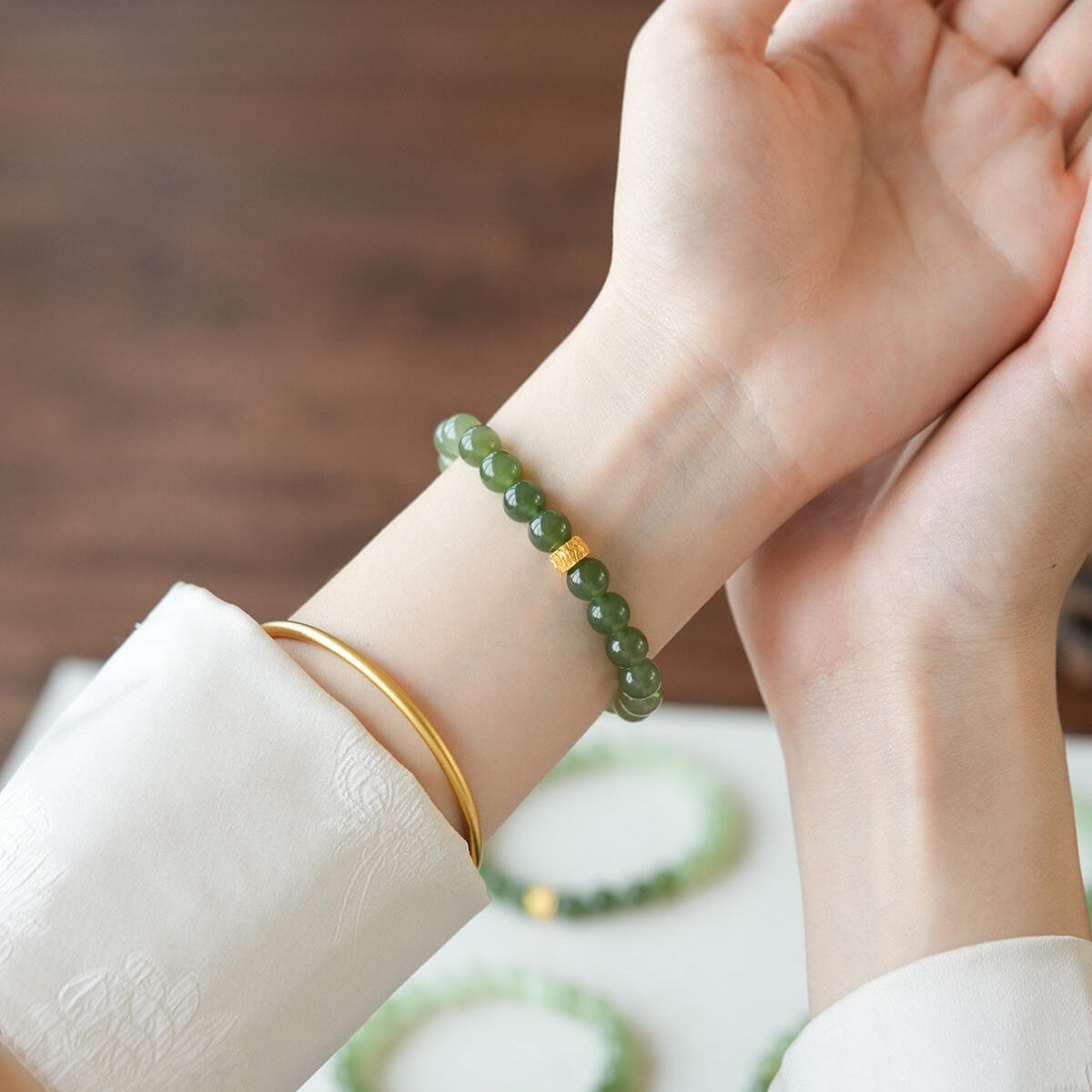 Gradient Jade Bracelet