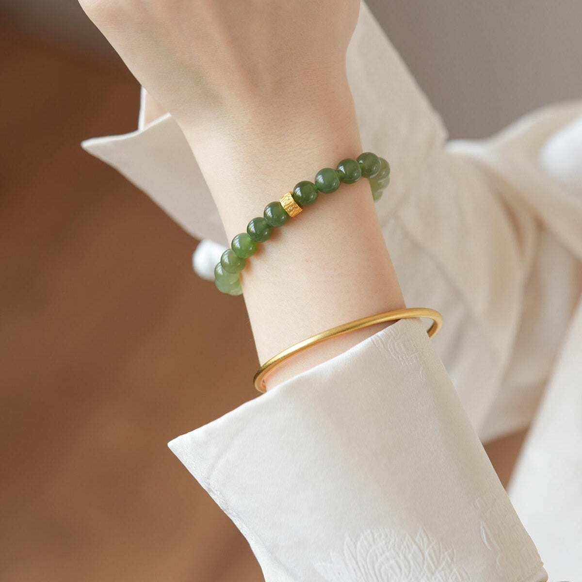 Gradient Jade Bracelet