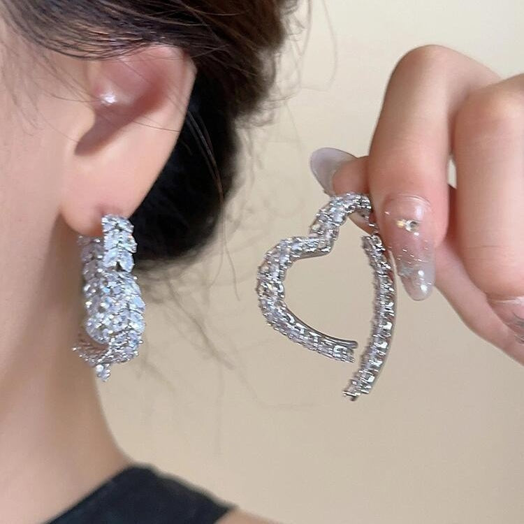 Cupid's Arrow Heart Earrings
