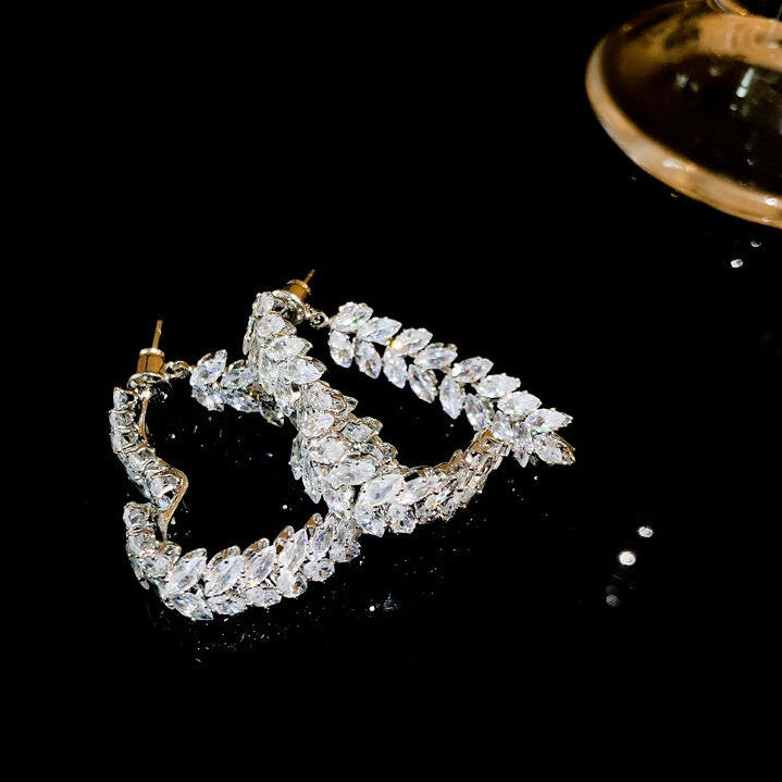 Cupid's Arrow Heart Earrings