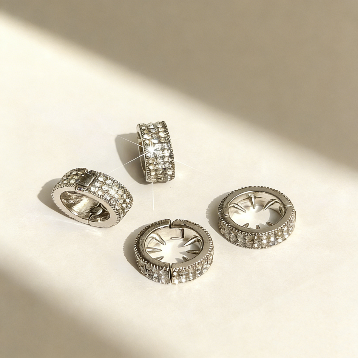 Circular Pavé Hair Ring