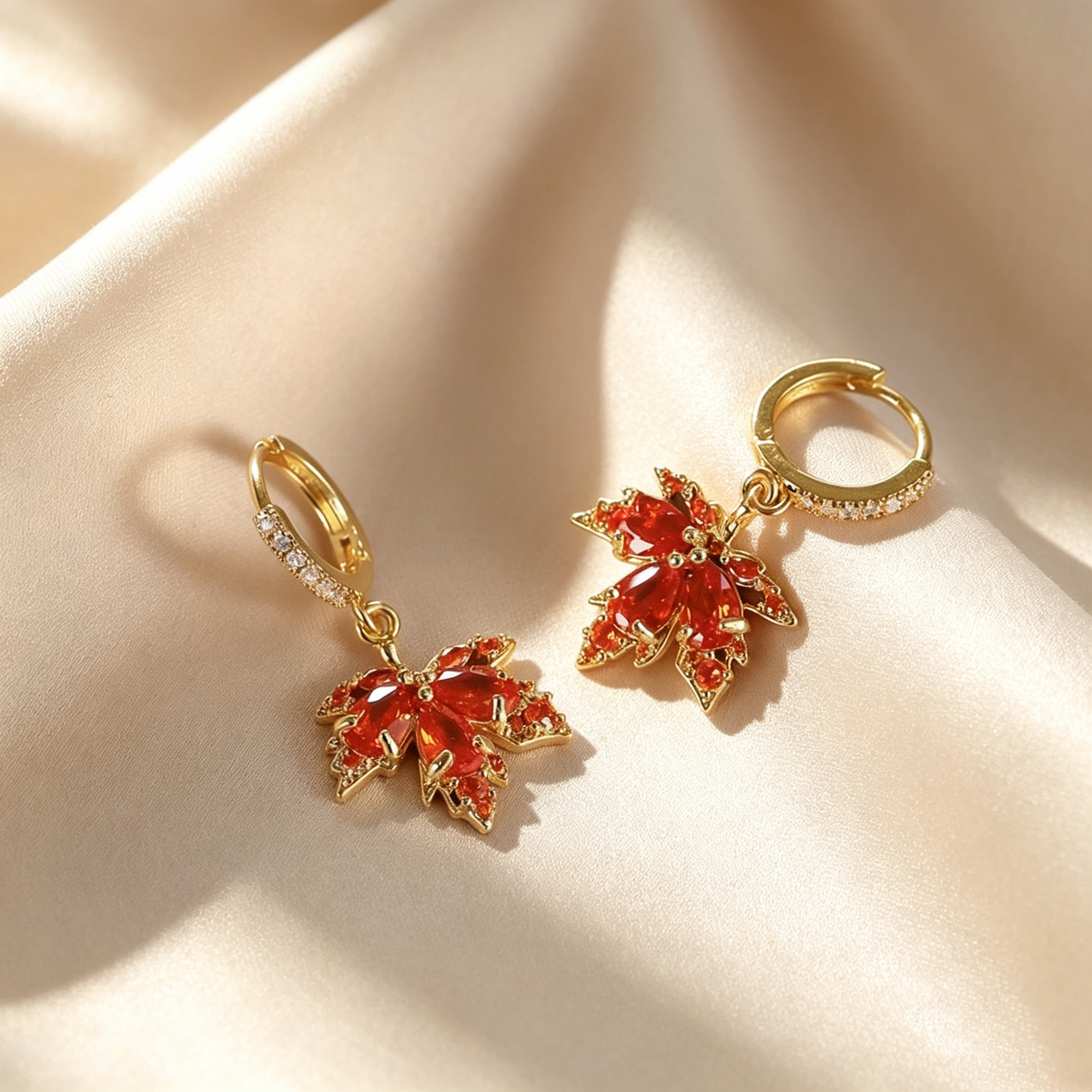 Maple Leaf Drop Earrings