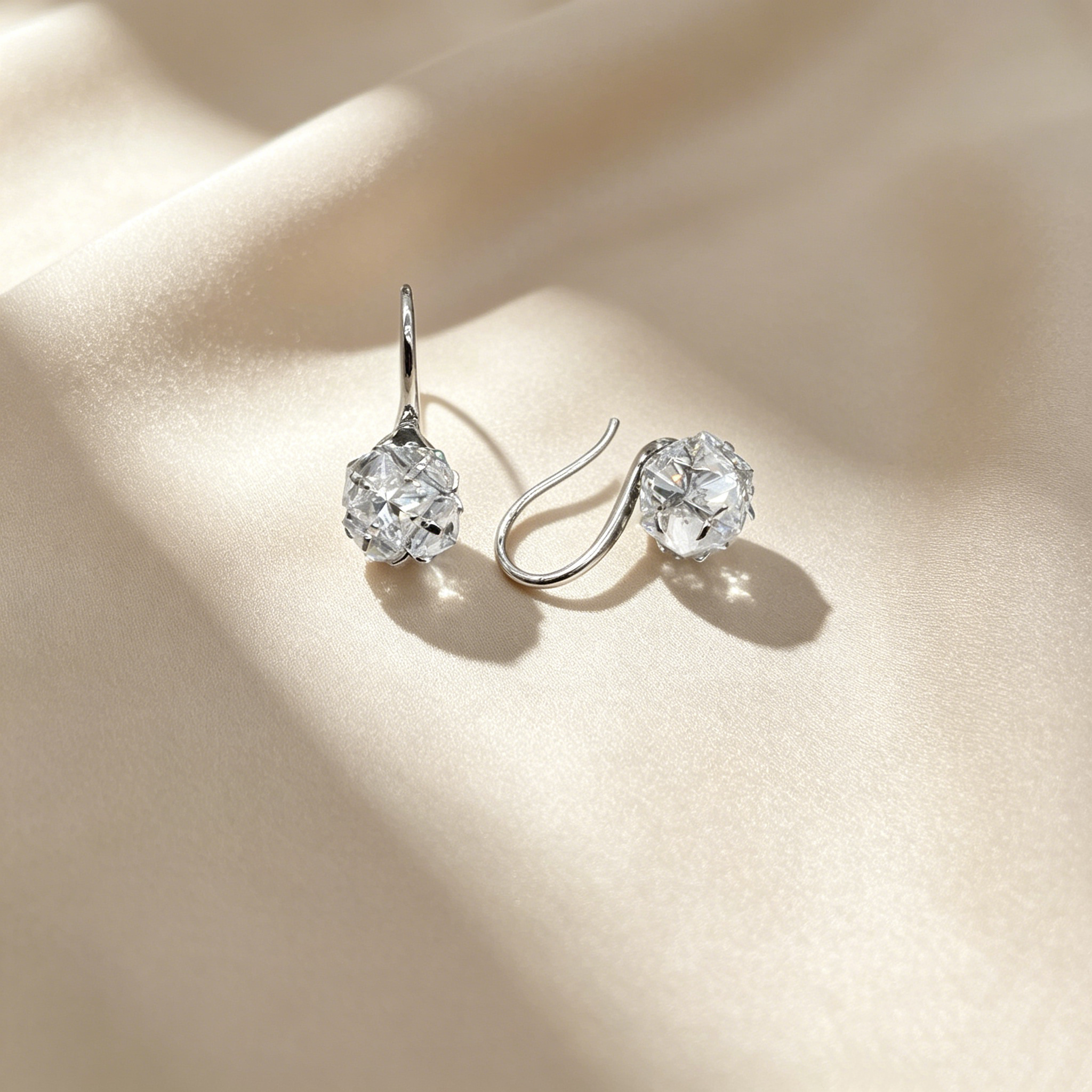 Square Diamond Earrings