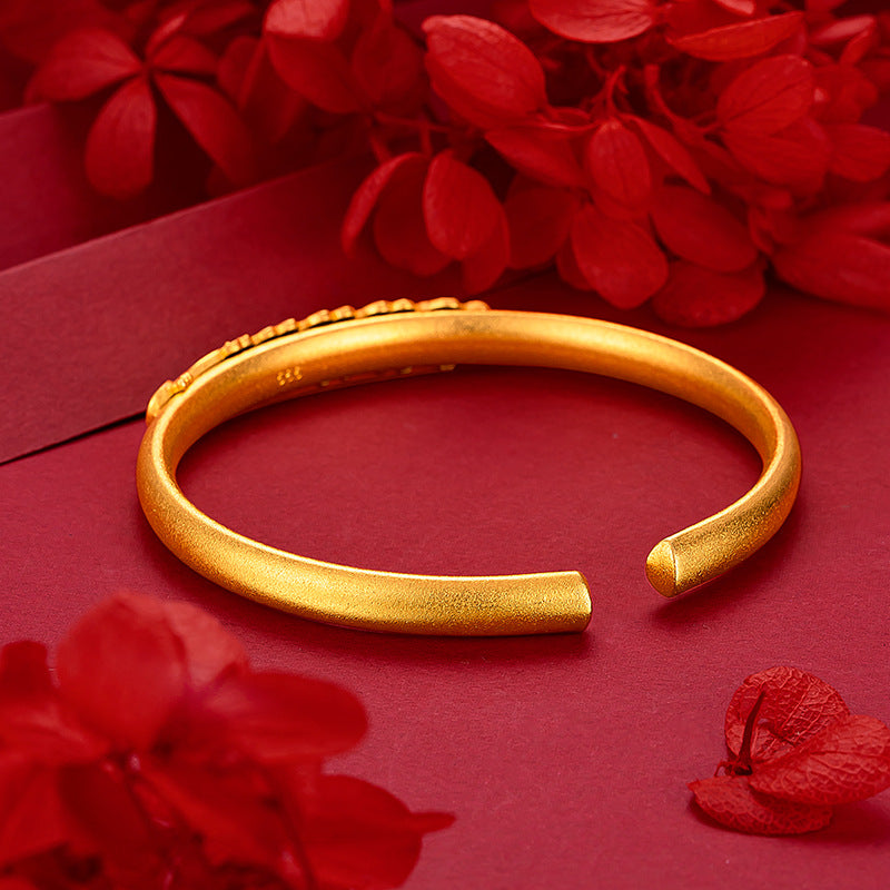 Enamel Peacock Bangle