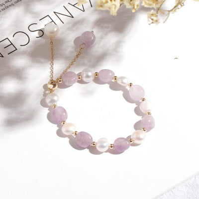 Aventurine jade & pearl bracelet