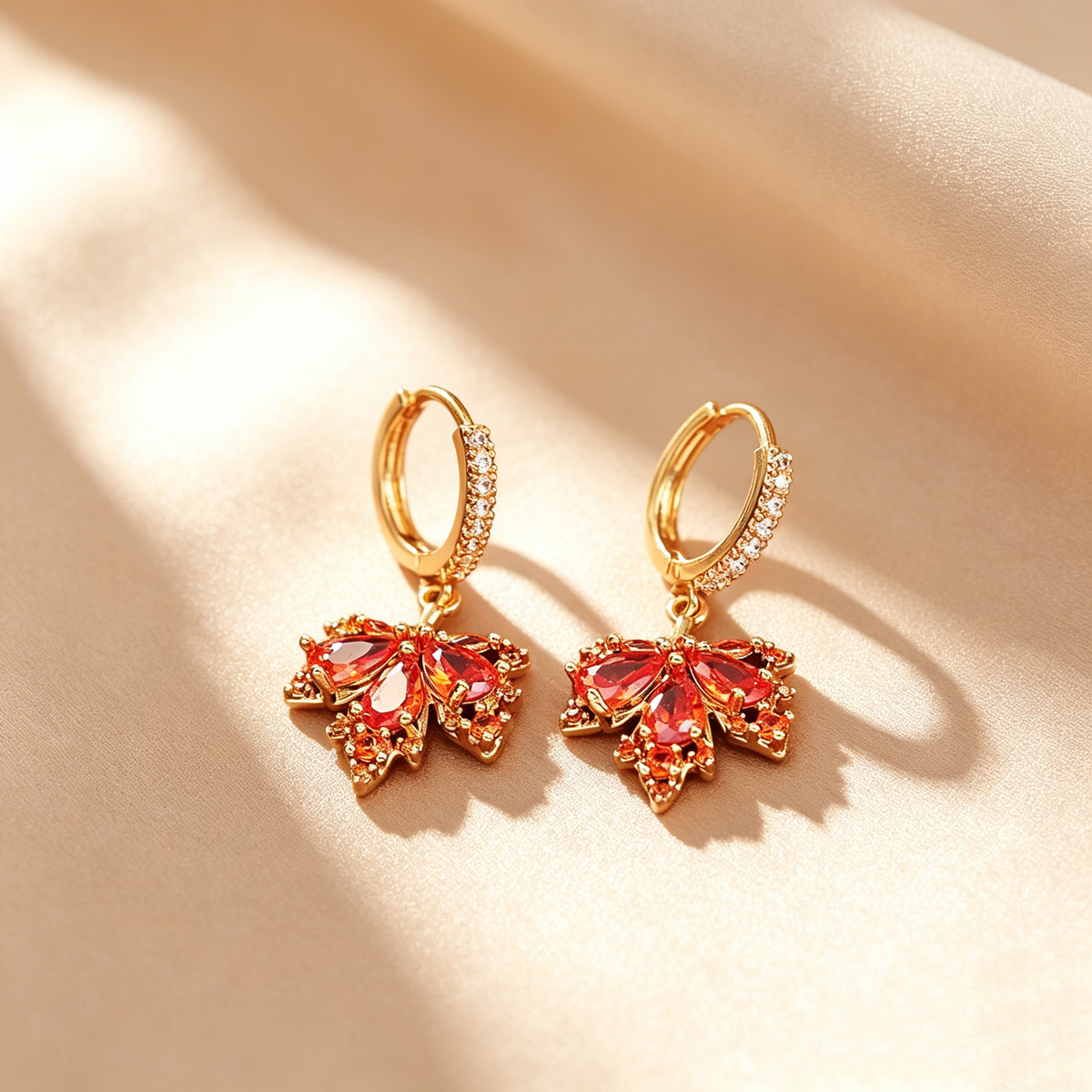 Maple Leaf Drop Earrings