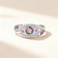 Multicolor Crystal Pavé Ring