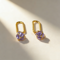 Minimalist Diamond Ball Earrings