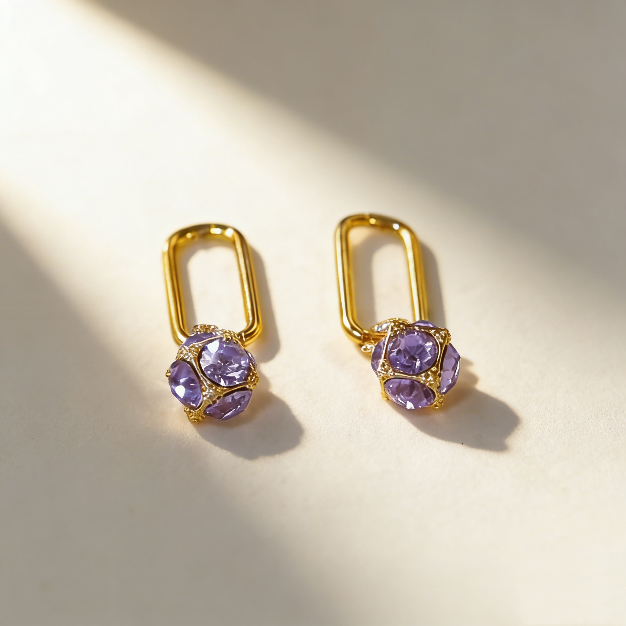 Minimalist Diamond Ball Earrings