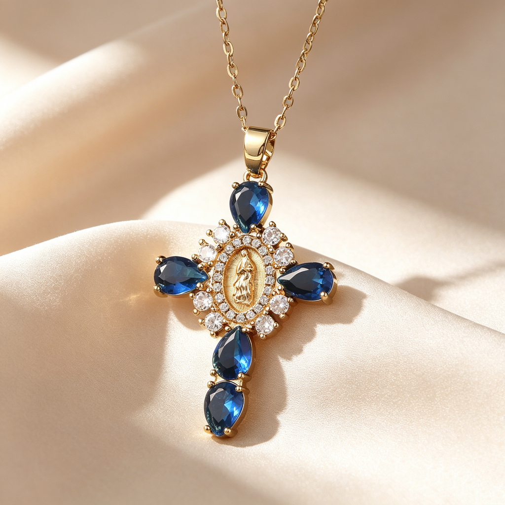 Faith Halo Cross Pendant