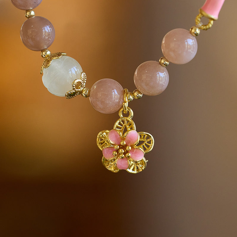 Lucky and Wealthy Natural Sunstone Bracelet