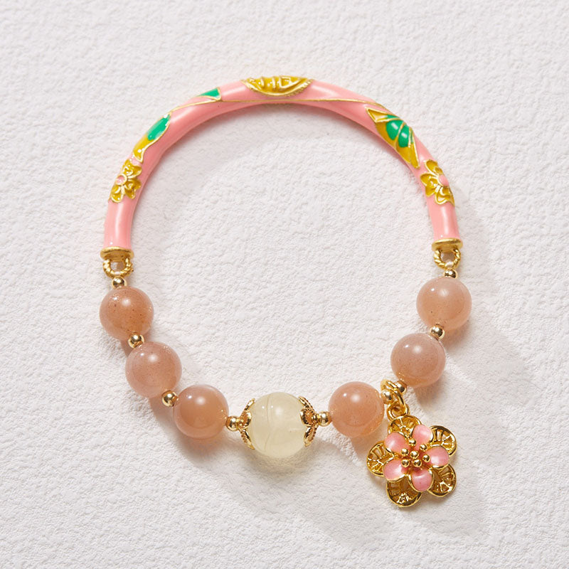 Lucky and Wealthy Natural Sunstone Bracelet