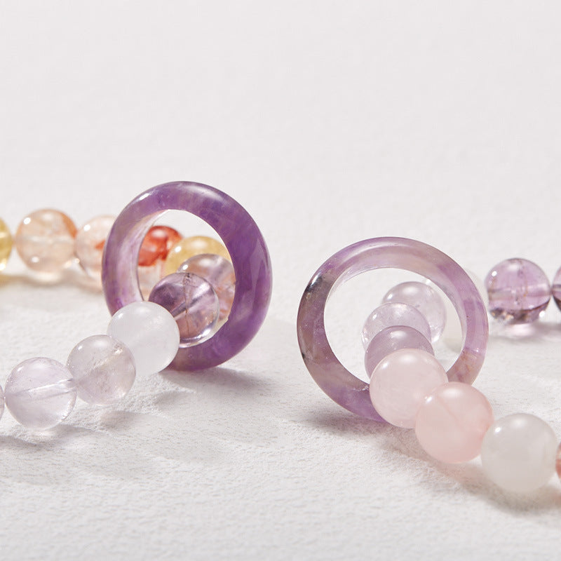 Good Luck Circle Natural Crystal Bracelet