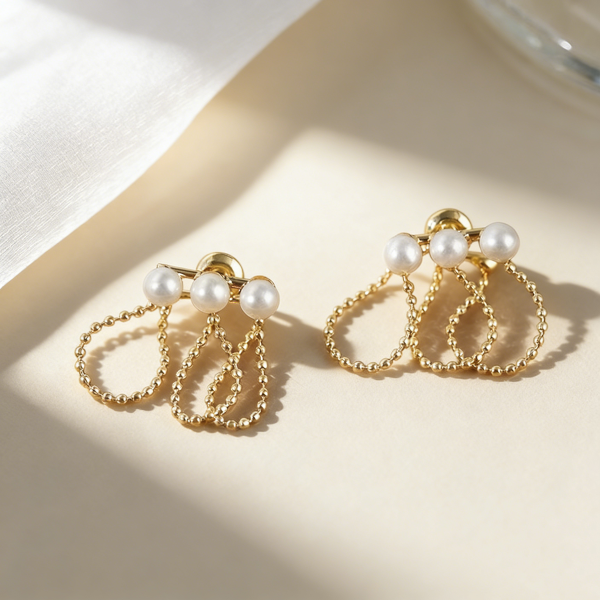 Pearl Tassel Earrings