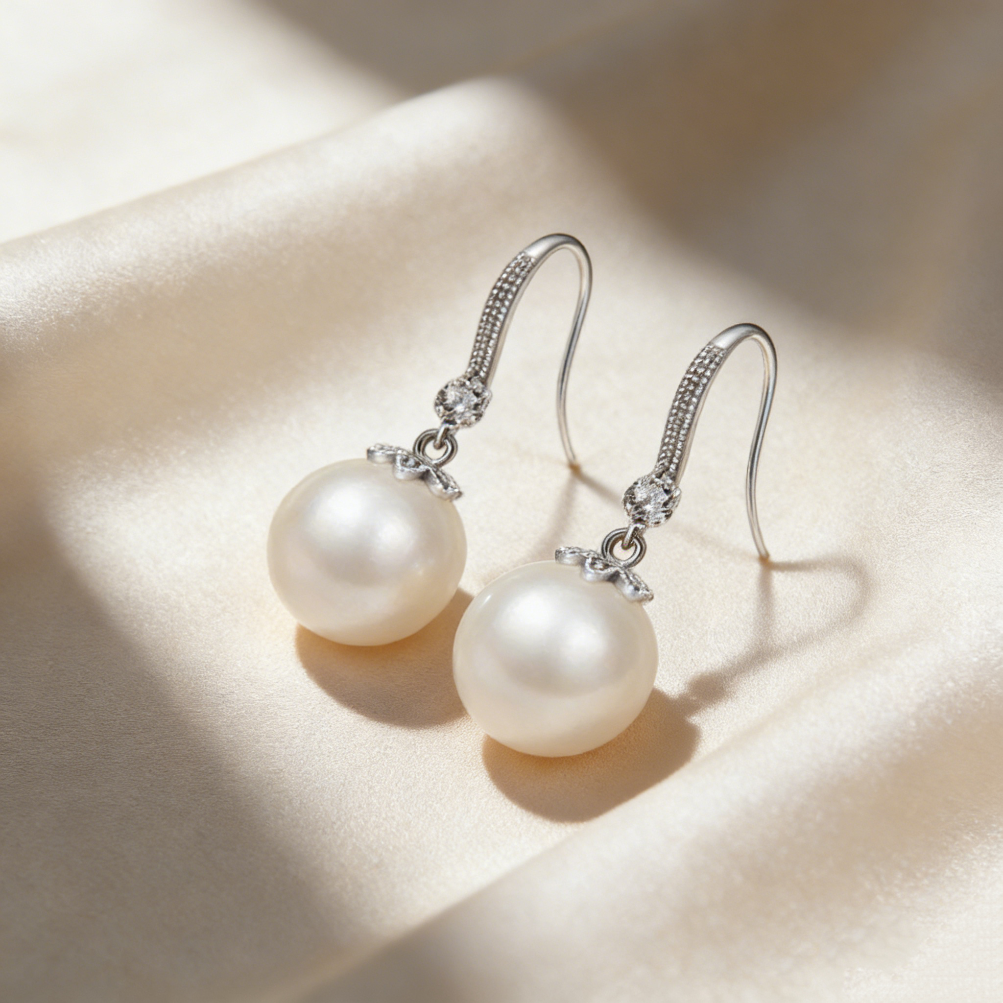 Classic Elegant Pearl Drop Earrings
