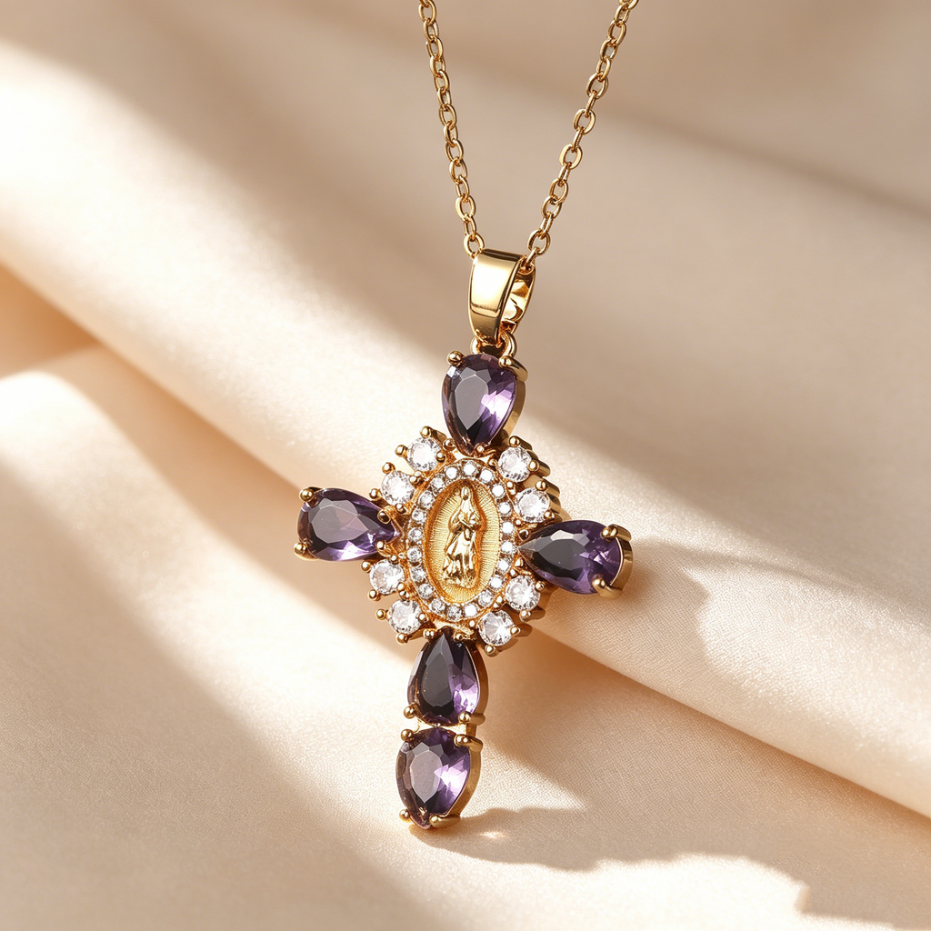 Faith Halo Cross Pendant