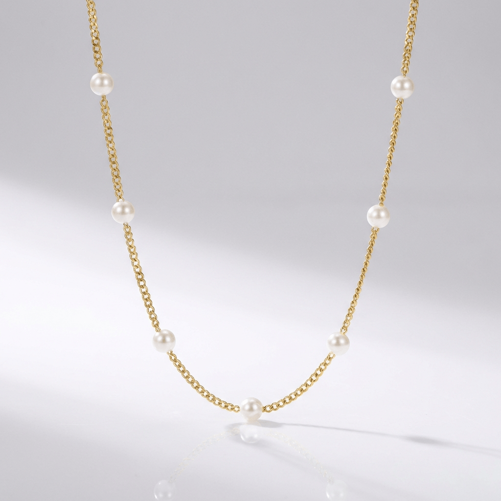 ZIRCONIA BEADED NECKLACE