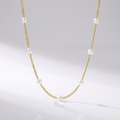 ZIRCONIA BEADED NECKLACE