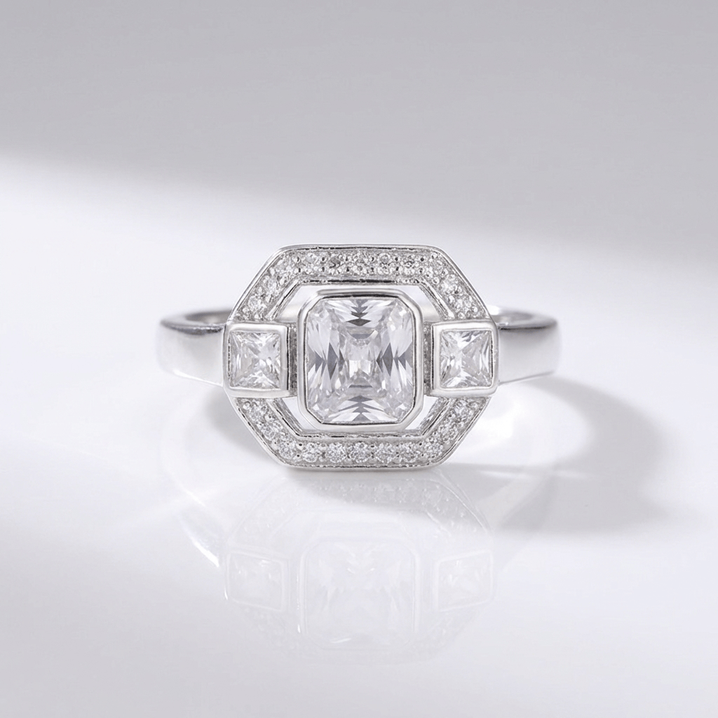 DIAMOND SQUARE VINTAGE RING