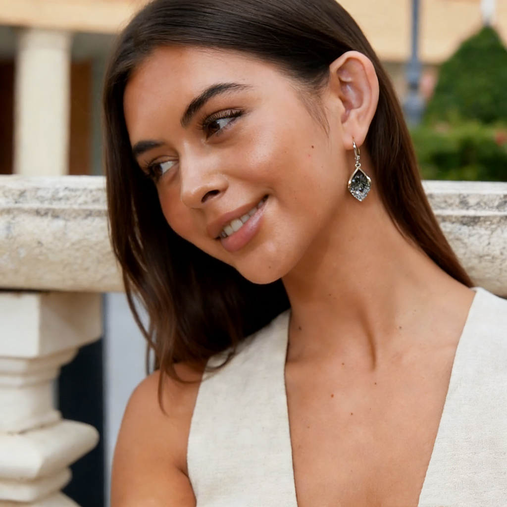 Elegant Diamond Drop Earrings