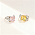 Dazzling Yellow & Pink Crystal Ring