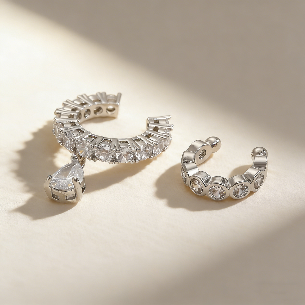 Waterdrop Double-Layer Ear Cuffs