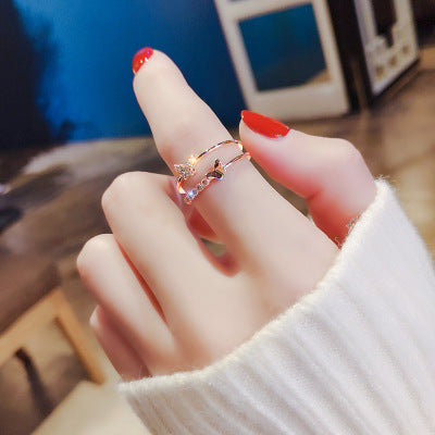 Hollow Butterfly Ring