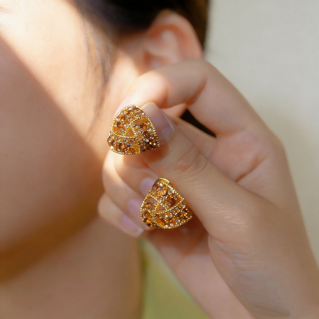 Vintage Triangle Earrings