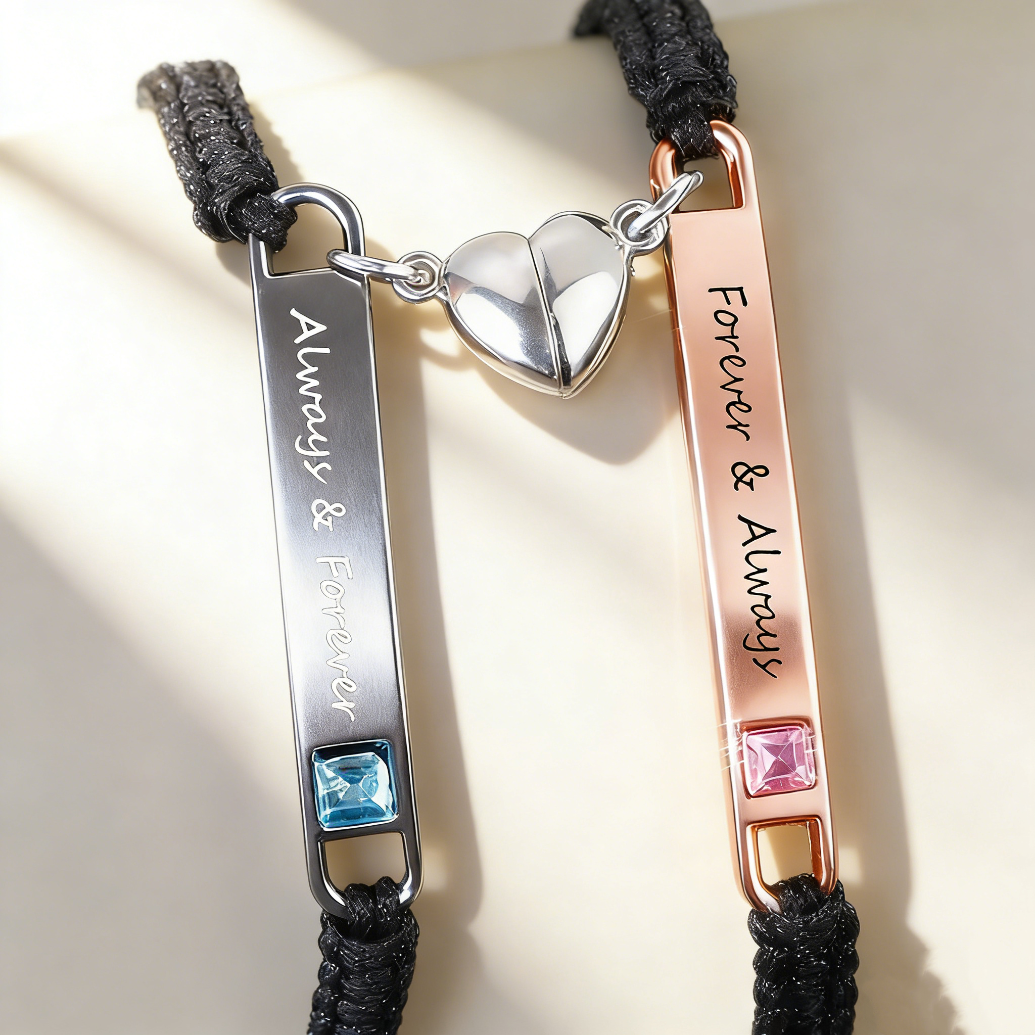 Couple Heart Bracelet