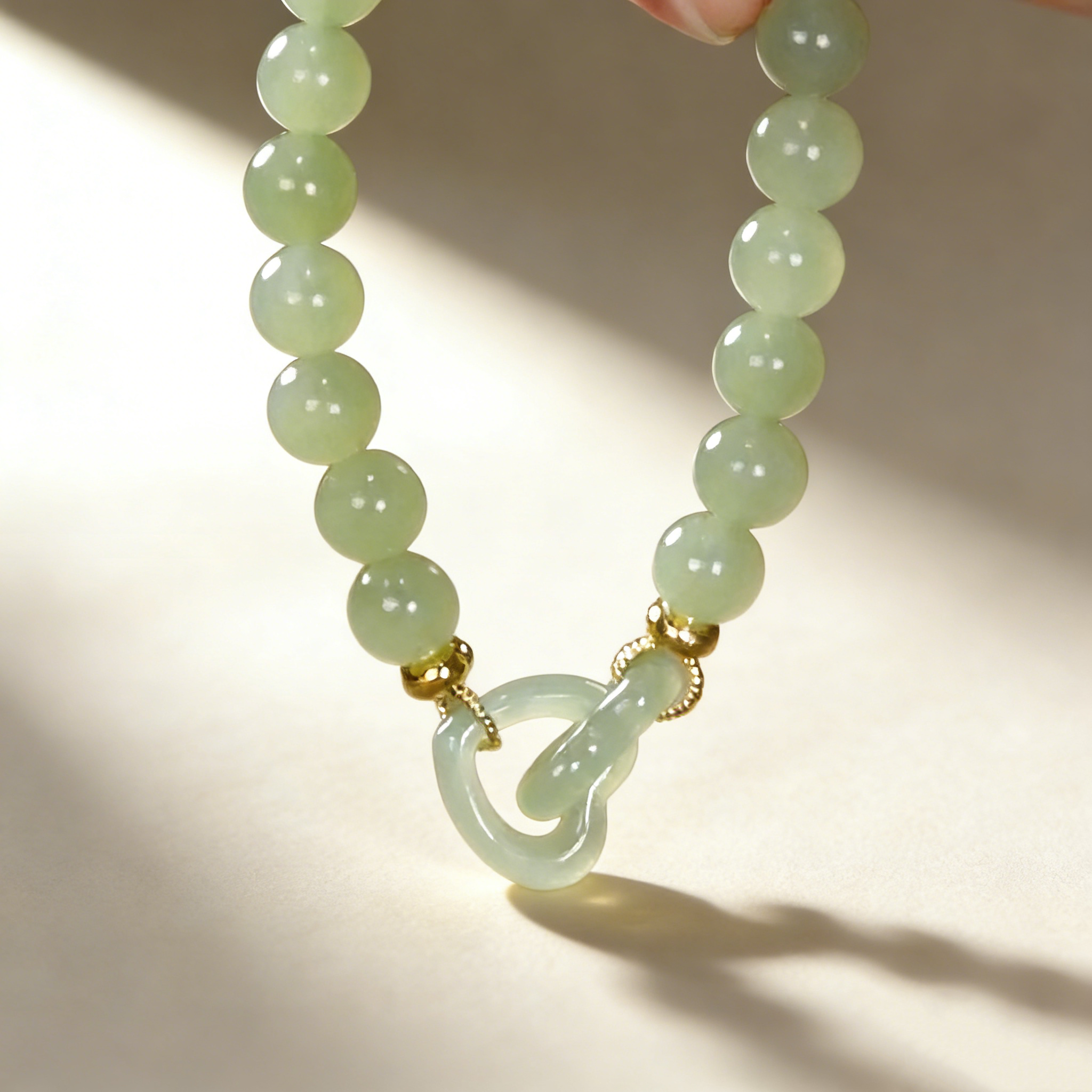 Connected Hearts Jade Bracelet