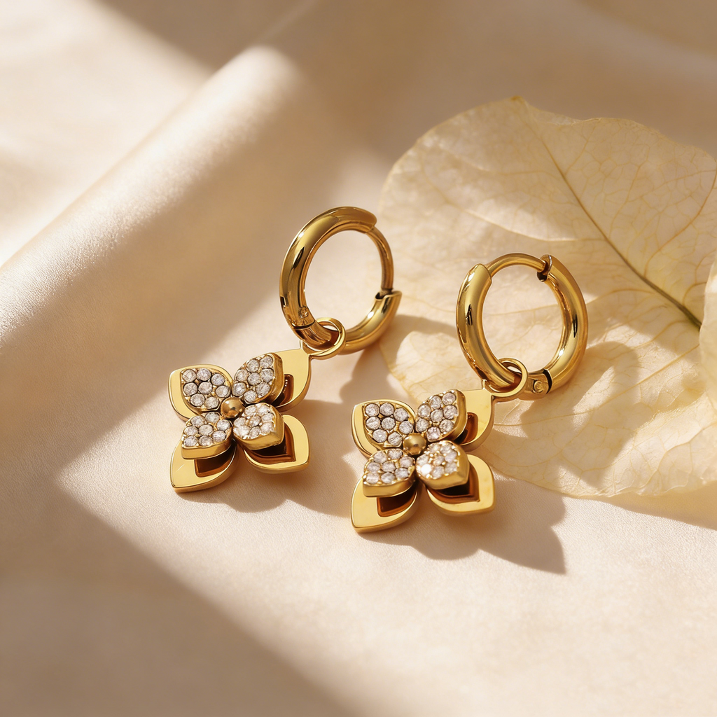 Minimalist Floral Jewelry Set