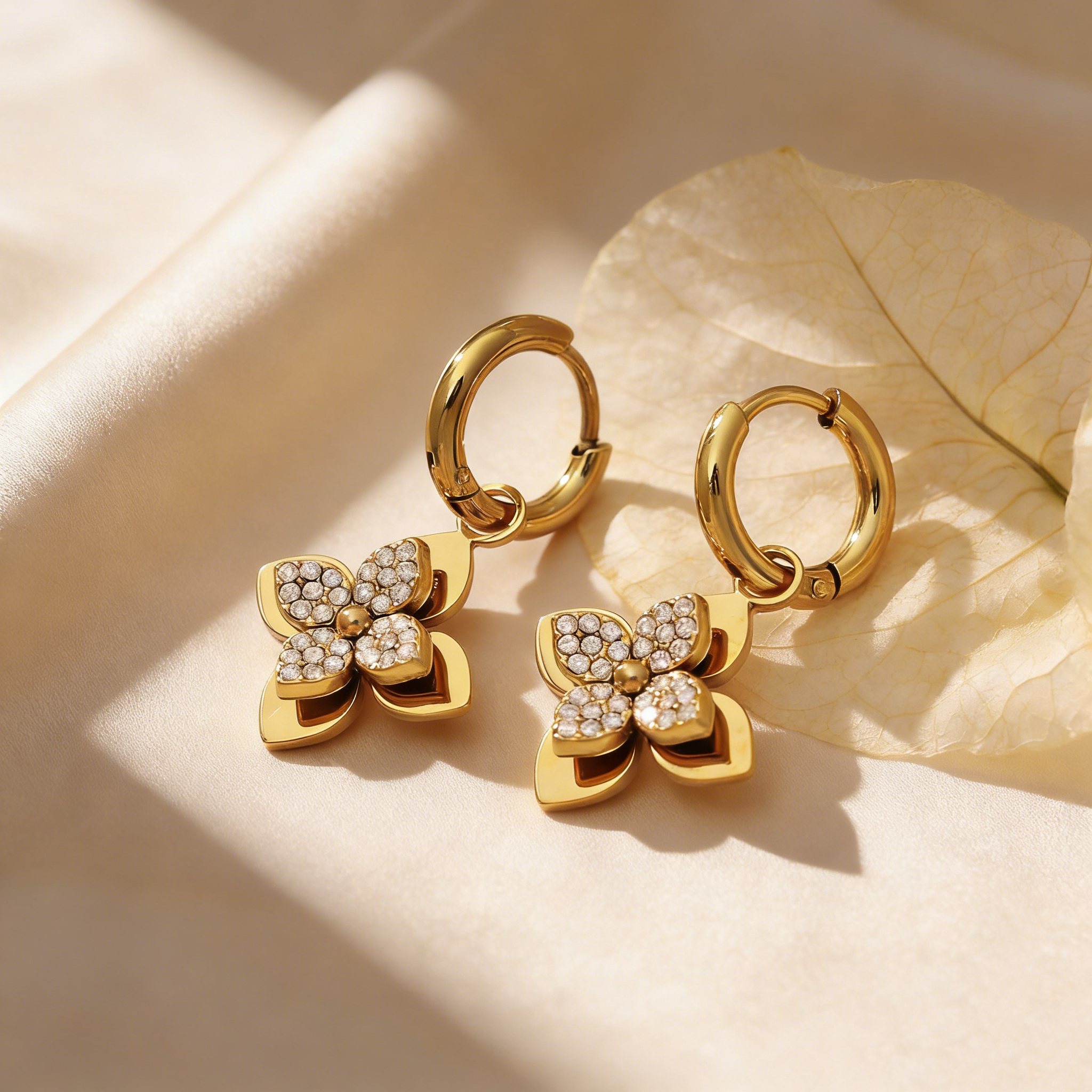 Minimalist Floral Jewelry Set